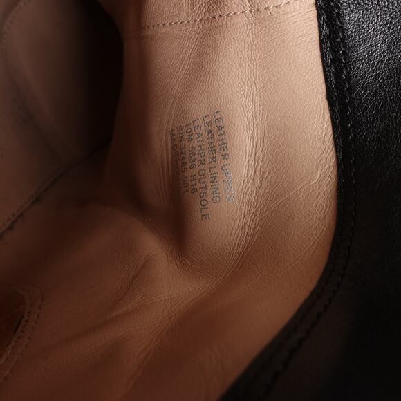 Tory Burch Boots Womens Size 10M Black Blossom Ankle Leather Heeled Modern Zip - Picture 15 of 15